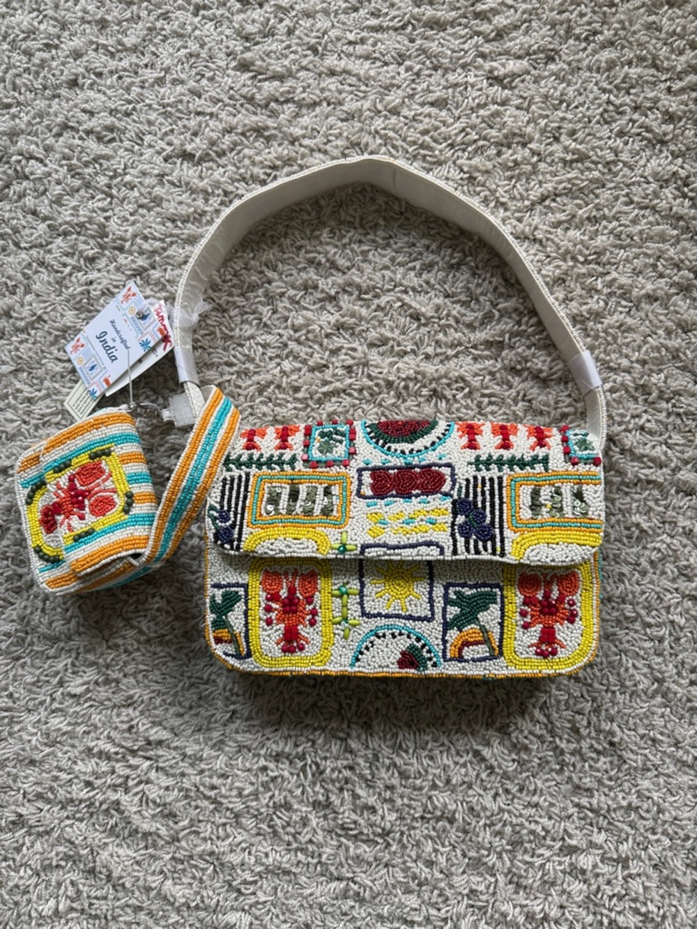 Viral Mommy and Me Lobster Beaded Bag